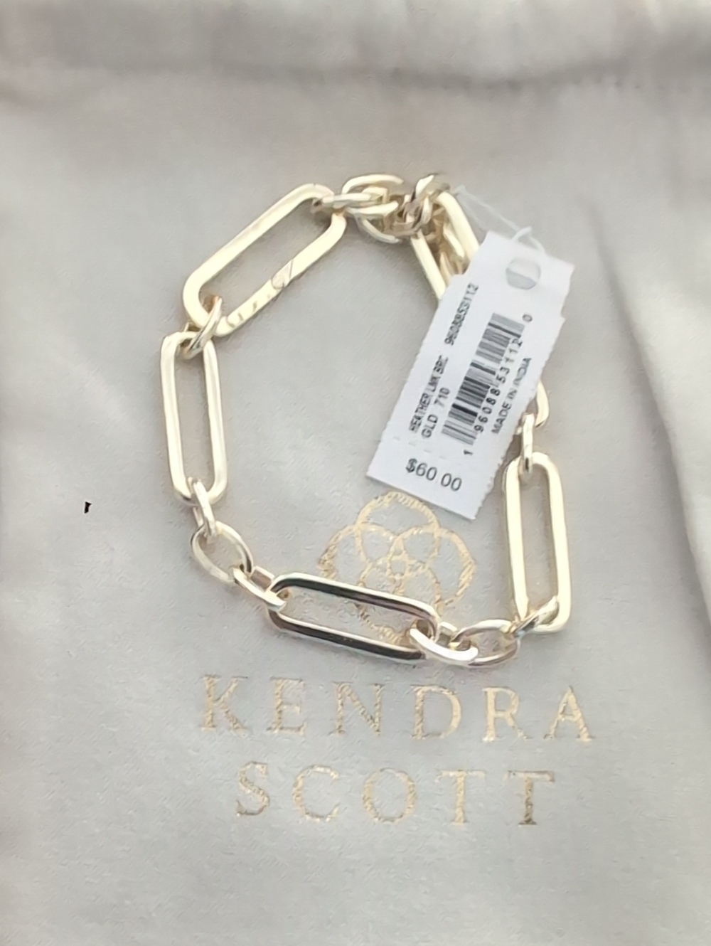 Kendra Scott Polished Gold Link Bracelet